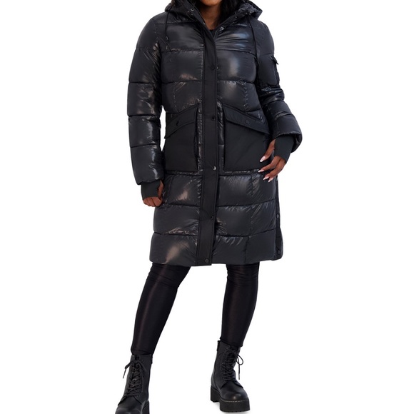 Steve Madden Hooded Puffer Coat - Picture 1 of 11